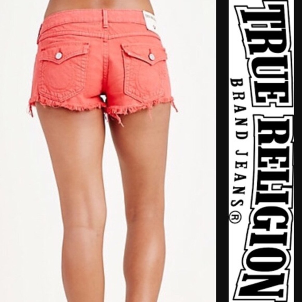 True religion cut off shorts